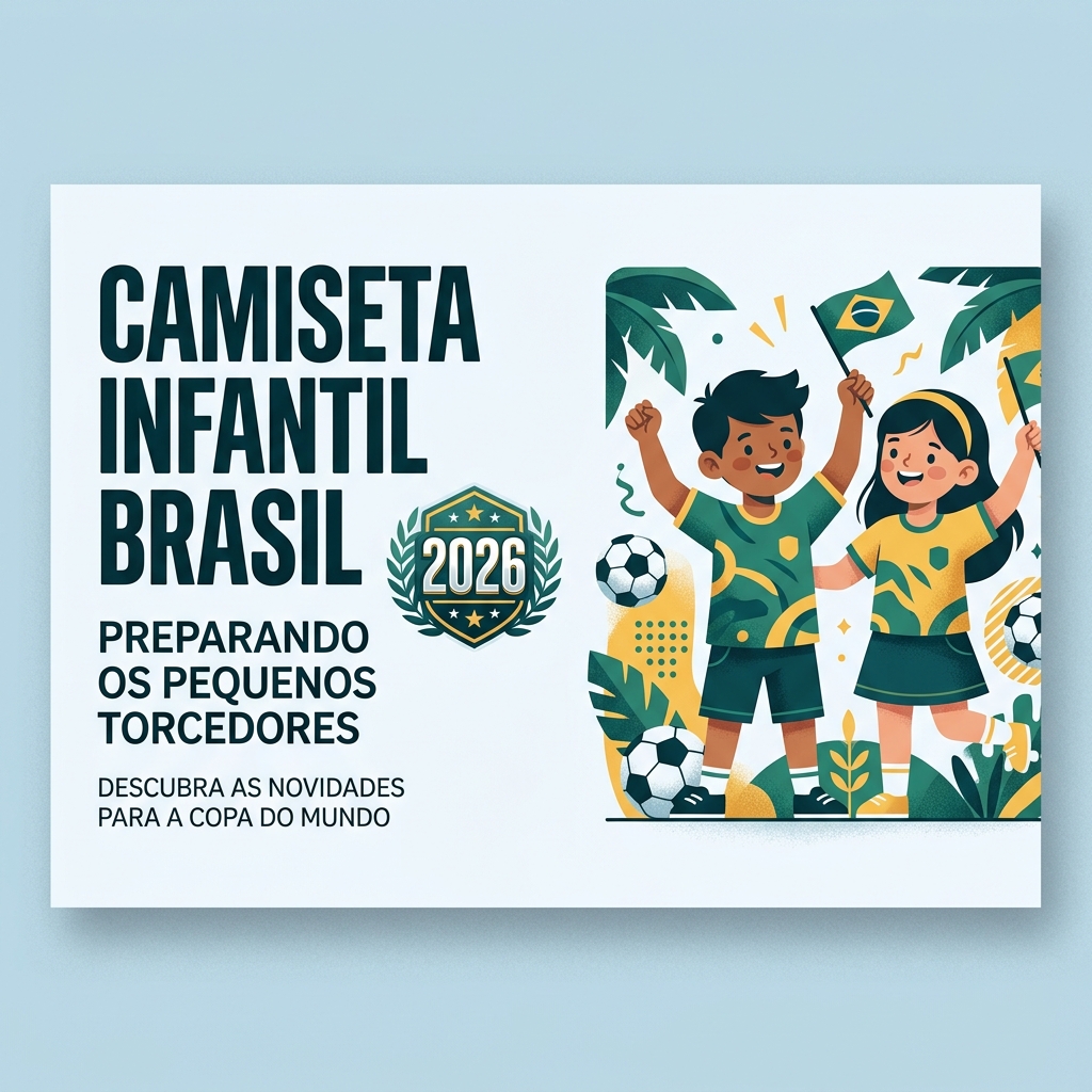 Camiseta Infantil Brasil Copa 2026: As 5 Melhores Opções para Torcer em Família