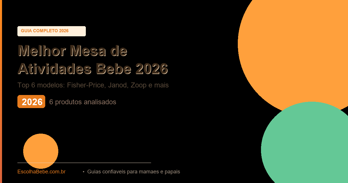 Melhor Mesa de Atividades para Bebê 2026: Top 6 Opções Testadas